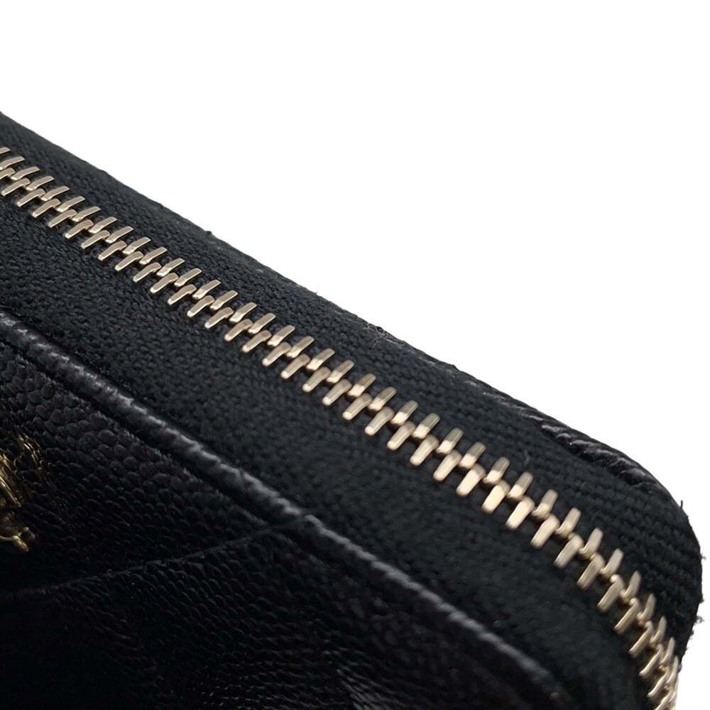 CHANEL Black Caviar Leather Logo Wallet - Picture 6 of 13